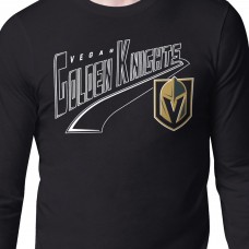 Футболка с длинным рукавом Vegas Golden Knights Starter Black Modern Tailsweep