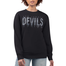 Женская свитшот New Jersey Devils G-III 4Her by Carl Banks Black Metallic Drop Printed Fleece