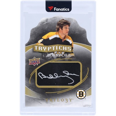 Bobby Orr Boston Bruins Autographed 2015-16 Upper Deck Trilogy Triptychs #T-STAR1 #14/20 Card