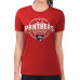 Женская футболка Florida Panthers G-III 4Her by Carl Banks Red Super-Slim Lightweight Pinstripe Circle Graphic