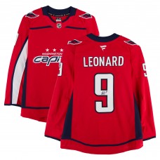 Ryan Leonard Washington Capitals Autographed Fanatics Authentic Red Fanatics Authentic Pro Jersey