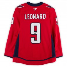 Ryan Leonard Washington Capitals Autographed Fanatics Authentic Red Fanatics Authentic Pro Jersey