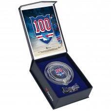 New York Rangers Fanatics Authentic Crystal Puck - Filled with Home Ice from the 2025-26 100th Anniversary Season New York Rangers Fanatics Authentic Crystal Puck - Filled with Home Ice from the 2025-26 100th Anniversary Season