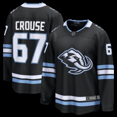 Джерси Utah Mammoth Lawson Crouse Fanatics Black Home Breakaway