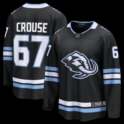 Джерси Utah Mammoth Lawson Crouse Fanatics Black Home Breakaway