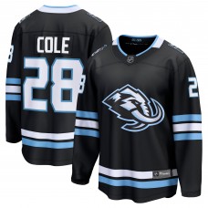 Джерси Utah Mammoth Ian Cole Fanatics Black Home Breakaway