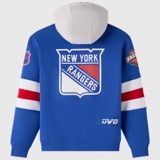 Толстовка New York Rangers OVO x NHL Blue Fleece