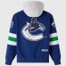 Vancouver Canucks OVO x NHL Blue Fleece Hoodie