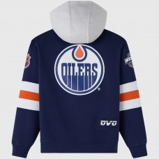 Edmonton Oilers OVO x NHL Navy Fleece Hoodie