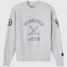 Winnipeg Jets OVO x NHL Heather Gray Fleece Sweatshirt