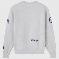 Winnipeg Jets OVO x NHL Heather Gray Fleece Sweatshirt