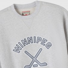 Winnipeg Jets OVO x NHL Heather Gray Fleece Sweatshirt