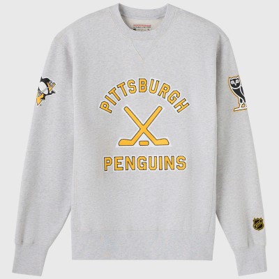 Кофта Pittsburgh Penguins OVO x NHL Heather Gray Fleece
