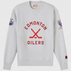 Edmonton Oilers OVO x NHL Heather Gray Fleece Sweatshirt