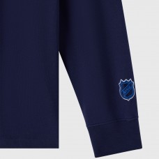Winnipeg Jets OVO x NHL Navy YD Striped Rugby Polo