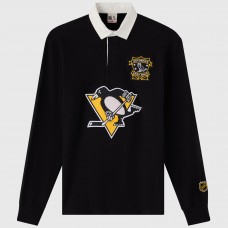 Поло Pittsburgh Penguins OVO x NHL Black YD Striped Rugby