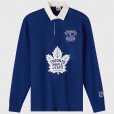 Toronto Maple Leafs OVO x NHL Blue YD Striped Rugby Polo