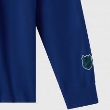 Vancouver Canucks OVO x NHL Blue YD Striped Rugby Polo