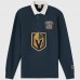 Vegas Golden Knights OVO x NHL Gray YD Striped Rugby Polo