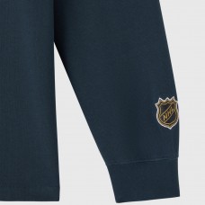 Vegas Golden Knights OVO x NHL Gray YD Striped Rugby Polo