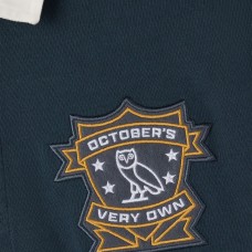 Vegas Golden Knights OVO x NHL Gray YD Striped Rugby Polo