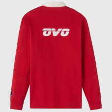 Montreal Canadiens OVO x NHL Red YD Striped Rugby Polo Montreal Canadiens OVO x NHL Red YD Striped Rugby Polo