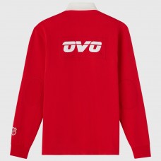 Detroit Red Wings OVO x NHL Red YD Striped Rugby Polo