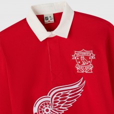 Detroit Red Wings OVO x NHL Red YD Striped Rugby Polo