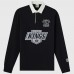Los Angeles Kings OVO x NHL Black YD Striped Rugby Polo
