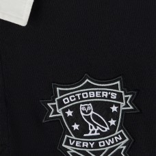 Los Angeles Kings OVO x NHL Black YD Striped Rugby Polo