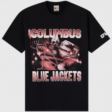 Columbus Blue Jackets OVO x NHL Black Graphic T-Shirt