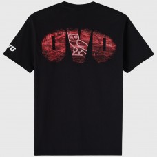 Detroit Red Wings OVO x NHL Black Graphic T-Shirt