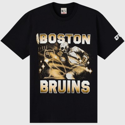 Boston Bruins OVO x NHL Black Graphic T-Shirt