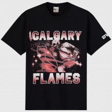 Calgary Flames OVO x NHL Black Graphic T-Shirt