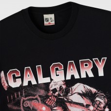 Calgary Flames OVO x NHL Black Graphic T-Shirt