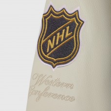 Vegas Golden Knights OVO x NHL Gray Full-Snap Varsity Jacket