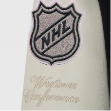 Los Angeles Kings OVO x NHL Black Full-Snap Varsity Jacket