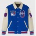 New York Rangers OVO x NHL Blue Full-Snap Varsity Jacket New York Rangers OVO x NHL Blue Full-Snap Varsity Jacket