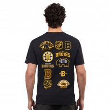 Boston Bruins Starter Black Logo Collage T-Shirt