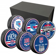 New York Rangers Centennial Six-Puck Set New York Rangers Centennial Six-Puck Set