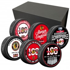 Chicago Blackhawks Centennial Six-Puck Set