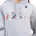 Женская толстовка Edmonton Oilers G-III 4Her by Carl Banks Gray Shadow Logo Fleece
