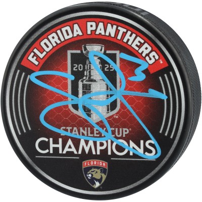 Seth Jones Florida Panthers Autographed Fanatics Authentic 2025 Stanley Cup Champions Hockey Puck