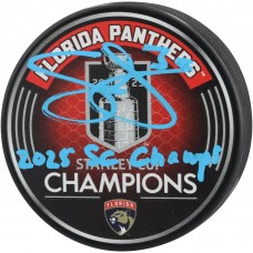 Seth Jones Florida Panthers Autographed Fanatics Authentic 2025 Stanley Cup Champions Hockey Puck with 2025 SC Champs Inscription
