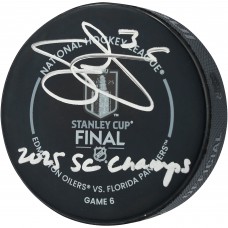 Seth Jones Florida Panthers Autographed Fanatics Authentic 2025 Stanley Cup Final Official Game Puck with 2025 SC Champs Inscription
