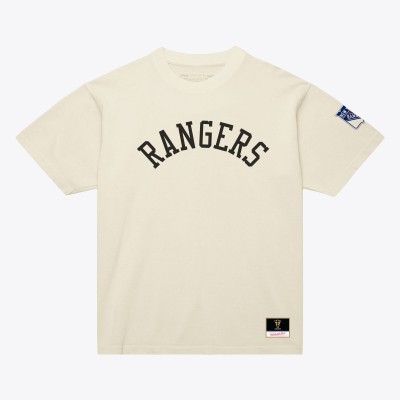 Футболка Unisex New York Rangers Mitchell & Ness Cream Arched Team