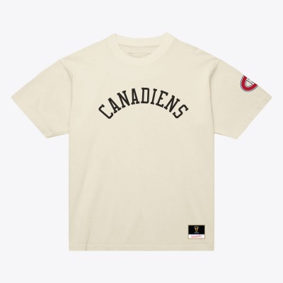 Unisex Montreal Canadiens Mitchell & Ness Cream Arched Team T-Shirt