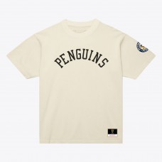 Unisex Pittsburgh Penguins Mitchell & Ness Cream Arched Team T-Shirt