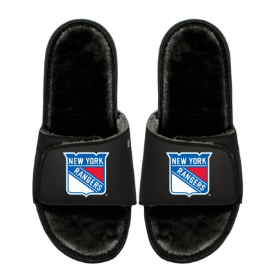 Подростковая New York Rangers ISlide Logo Fur Slide Sandals