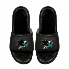 Подростковая San Jose Sharks ISlide Logo Fur Slide Sandals Подростковая San Jose Sharks ISlide Logo Fur Slide Sandals